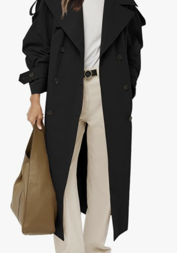 black trench coat